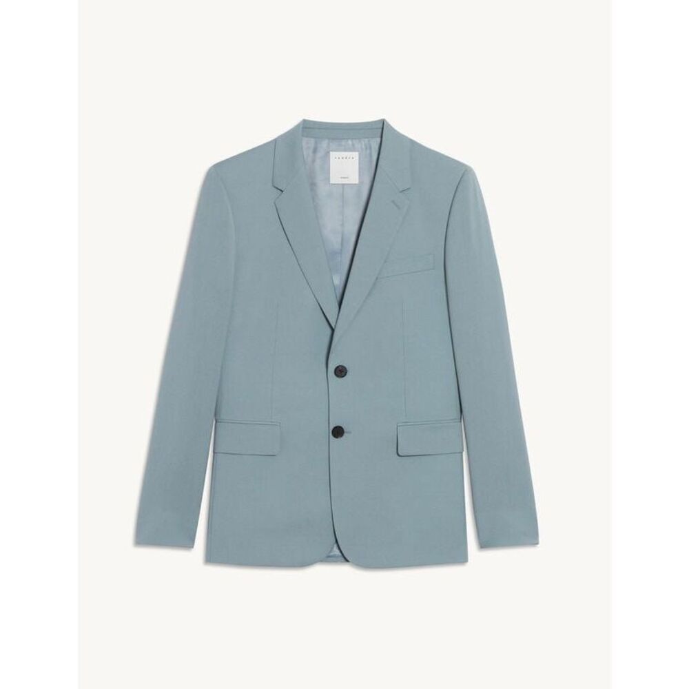 Sandro Paris Light Blue Tailored Blazer – Size 52EU NEW NWT